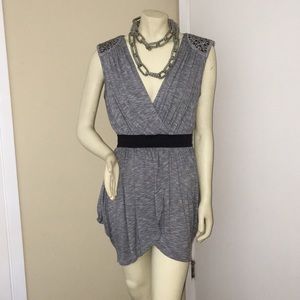 DoubleZero Studded Shoulder Tunic